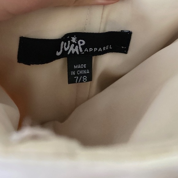 Champagne strapless formal dress with jeweled detail - Picture 7 of 15